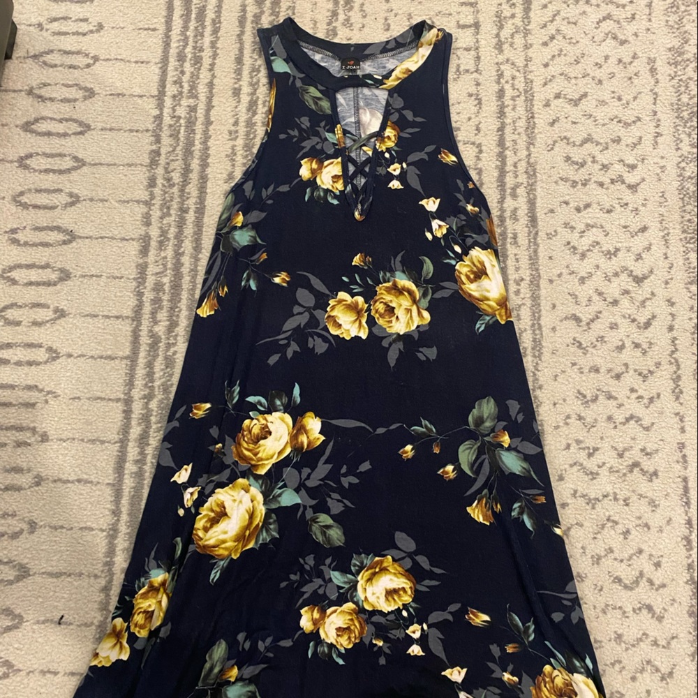 Blue floral dress